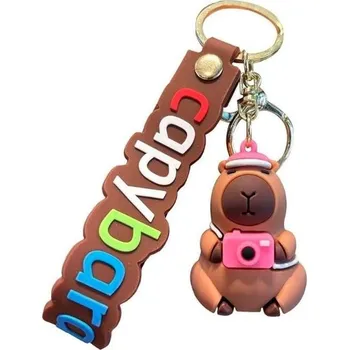 Přívěsek na klíče - Kapybara s foťákem