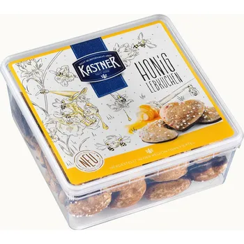 Čokoláda KÄSTNER rakouské perníčky s medem v hořké čokoládě 400g v plastové dóze (Perníčky s medem v hořké čokoládě )