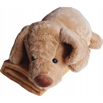 plyšák Dečka Pes Plyšový Mazlíček Přítulníček Deka Polštář Pejsek 3v1 Plyšák Set 2v1