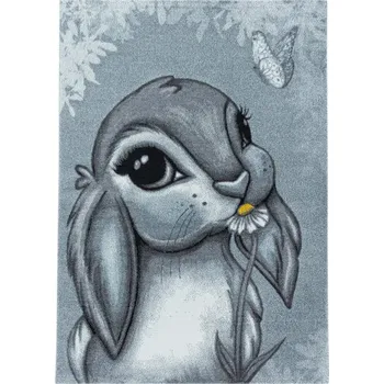 Koberec Dětský koberec Funny zajíček, modrý