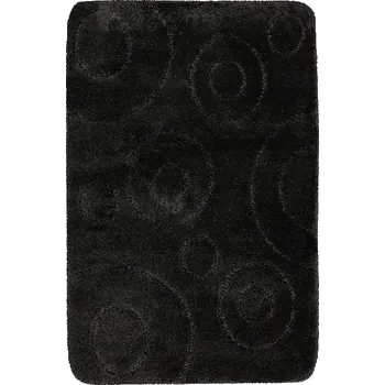 Koberec Koupelnový kobereček Galaxy černý, kruhy