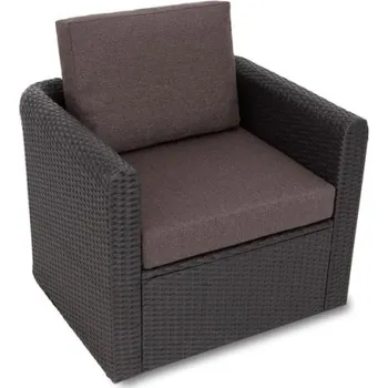 Polštář Polštář na ratanovou židli MIA TECH hnědý