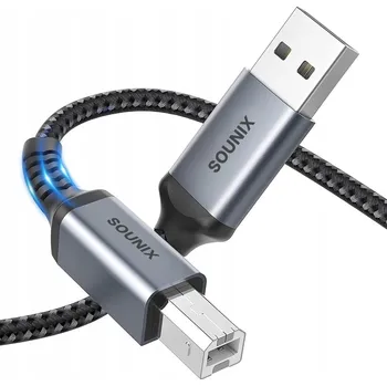 Datový kabel Wysokiej jakości kabel do drukarki skanera 2m USB AB przewód SOUNIX