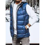 Modrá lesklá pánská vesta TX4138 Velikost: XL