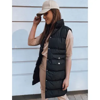 Černá delší prošívaná vesta WILLY TY2391z Velikost: 46