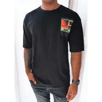 Pánské tričko Černé pánské triko s potiskem RX5304 Velikost: M