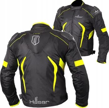 Moto bunda Motocyklová bunda Husar Rapid GP pánská L černá voděodolná