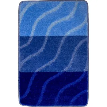 Koberec Koupelnový kobereček FIORI modrý, pruhy