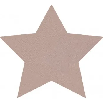 Koberec Koberec protiskluzový SHAPE 3148 hvězda Shaggy - špinavě růžový plyš