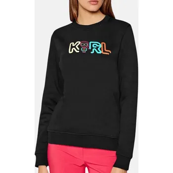 Dámská mikina Dámská černá mikina Karl Lagerfeld Jelly Logo - Velikost M, Barva Černá 56154 221W1800