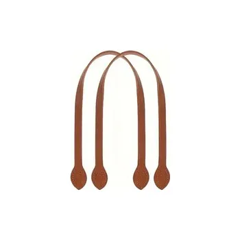 Koženkové ucho na kabelky a tašky - hnědá