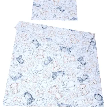 Povlečení Dětské povlečení do postýlky 100/135 cm - safari/ zebra