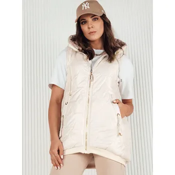 Dámská vesta Smetanová prošívaná vesta COLINE Dstreet TY4114 Velikost: M