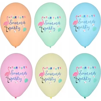 Balónek Balónky party mix barev, latexové, párty na grilovací párty, 29 Cm, 6 Ks.