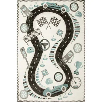 Koberec Dětský koberec Lima F500A krémový/tmavě šedý Uličky