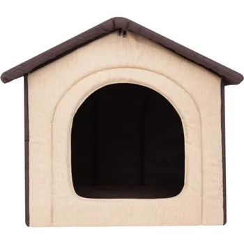 Pelíšek pro psa Bouda pro psa INARI R2 béžová / hnědá