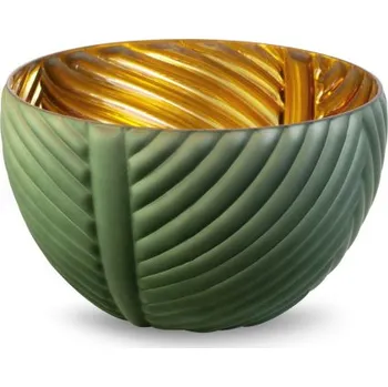 Dekorativní miska NADIA1 01 zelená / zlatá