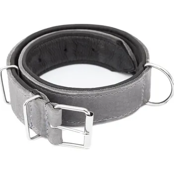 Obojek pro psa Kožený obojek R3 popel
