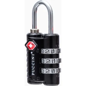 Visací zámek Malý černý kombinační zámek na zavazadla