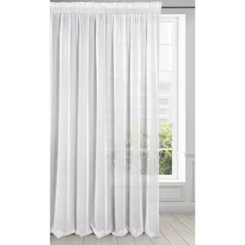 Vánoční ozdoba Hotová záclona ANGELA bílá - na pásce