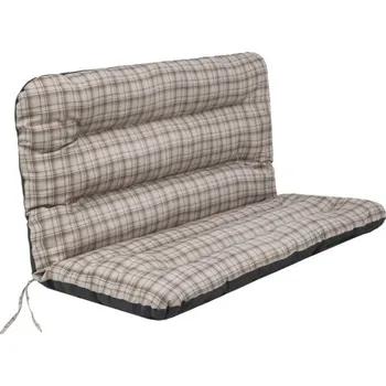 Polštář Polštář na houpačku ANIA 180 cm károvaný, béžový