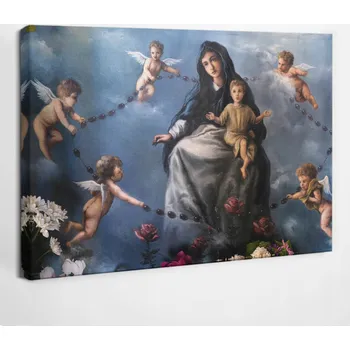 Obraz Foto-obraz na plátně na Zeď Panna Maria s Dítětem Ježíšem