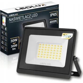 LED reflektor SLIM 30W halogenová lampa PREMIUM neutrální bílá