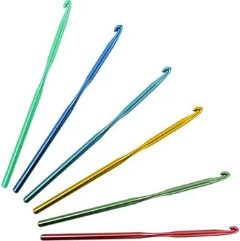 Nástroj na niť a příze Háček na háčkování hliníkový 5 mm