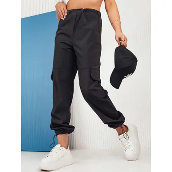 Dámské kalhoty Černé kapsáčové kalhoty Couture Queen UY1677 Velikost: 38