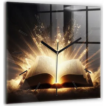 Hodiny Nástěnné hodiny SacroArte černé 60 cm