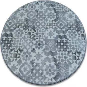 Koberec Koberec LISBOA MAIOLICA šedý Lisabonský styl kruh