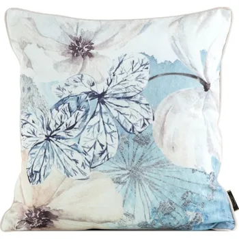 Povlečení Povlak na polštář VELVET 126 modrý / béžový