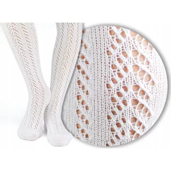 Noviti punčocháče bílá bavlna, velikost 68