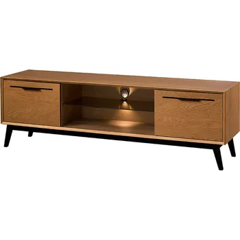 Televizní stolek TV stolek Lazure 25 s LED osvětlením 180 cm dub Rustikal karamelový