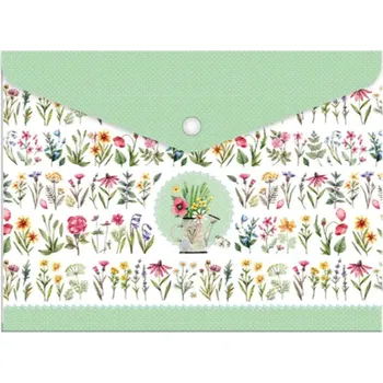 Obálka Obal s drukem, plastový, KYTIČKY, A5, 1 kus