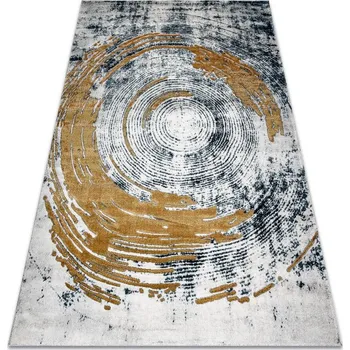 Koberec Koberec EMERALD exkluzivní 1024 glamour, styl abstrakce modrý / zlatý