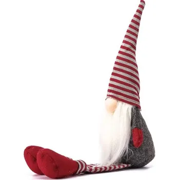 Vánoční ozdoba Vánoční skřítek YX063 šedý