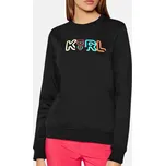 Dámská černá mikina Karl Lagerfeld Jelly Logo - Velikost L, Barva Černá 56154 221W1800