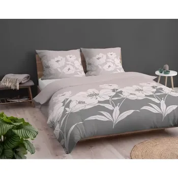 Povlečení Flanelové povlečení – růžové s květinovým motivem 2 části: 1 ks 140x200 + 1 ks 70x80