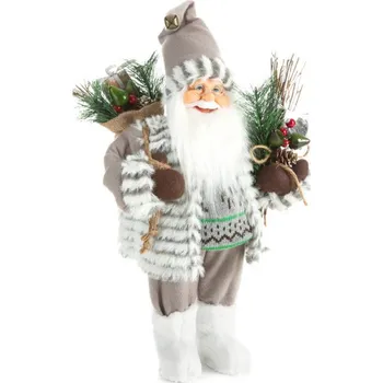 Vánoční ozdoba Mikuláš 78C bílý / stříbrný