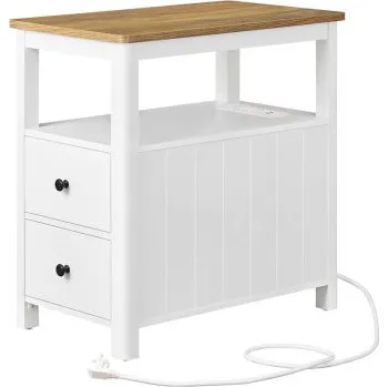 Noční stolek Příruční stolek se zásuvkami LET327W14