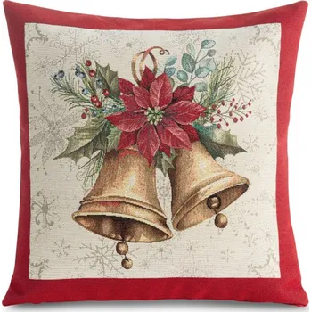 Povlečení Povlak na polštář GOB 1331 naturální / červená