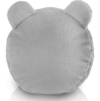 Taburet Plyšová podnožka TEDDY Yeti šedá