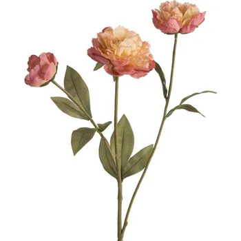 umělá květina Umělý květ NATU 456 tmavě růžový / žlutý (6 ks)