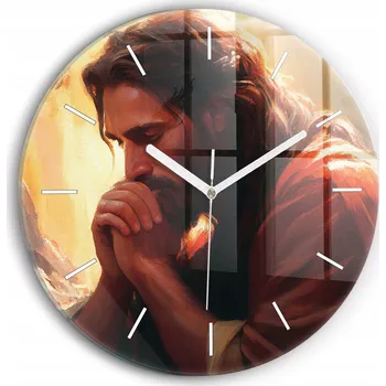 Hodiny Nástěnné hodiny SacroArte, hnědé, 30 cm