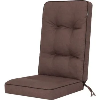 Polštář Polštář na zahradní židli LENA hnědý ekolen