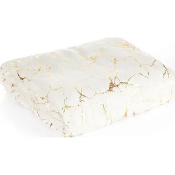 Přehoz na lůžko Deka D91 GLAMO krémová / zlatá