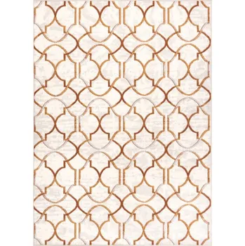 Koberec Koberec ANGEL 7905 / 52822 ornament, art deco béžový / zlatý
