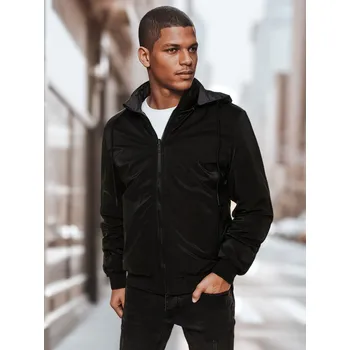 Dámská cargo bunda Černá pánská oboustranná přechodová bunda s kapucí TX4951 Velikost: 2XL