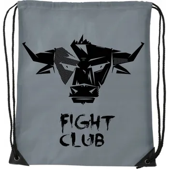 Outdoorové zavazadlo SÁČEK BATOH Šedý školní na trénink wf boty FIGHT CLUB BYK MMA WB_048